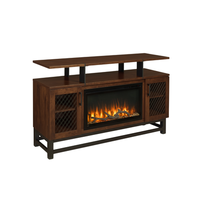 Hoosier Timbercraft Foundry Brown Maple Fireplace