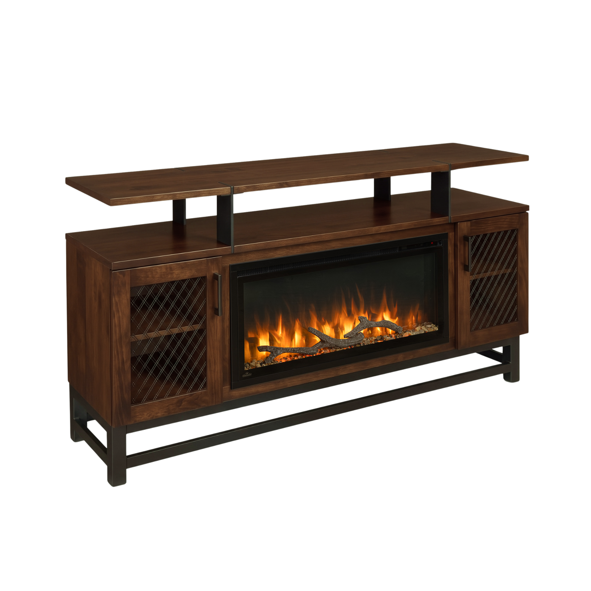 Hoosier Timbercraft Foundry Brown Maple Fireplace