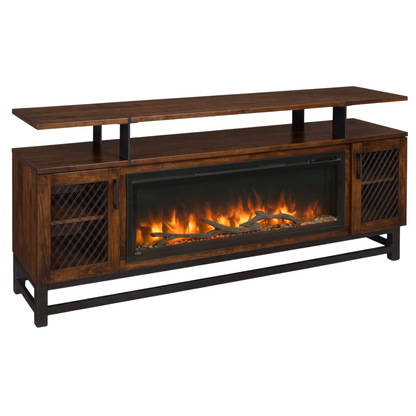 Hoosier Timbercraft Foundry Brown Maple Fireplace