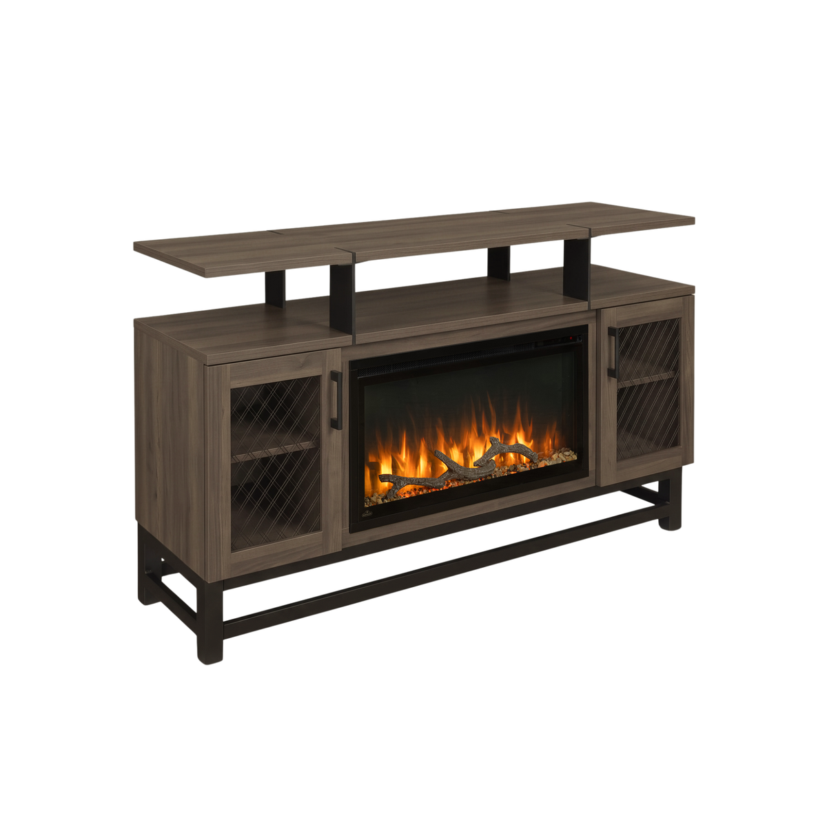 Hoosier Timbercraft Foundry Brown Maple Fireplace