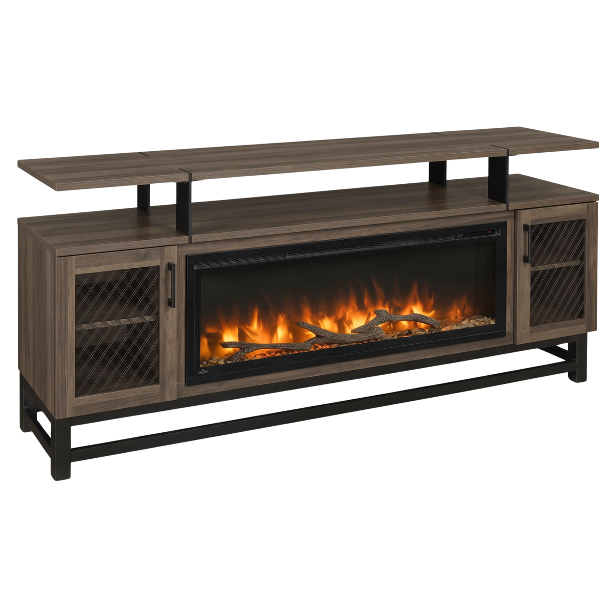 Hoosier Timbercraft Foundry Brown Maple Fireplace
