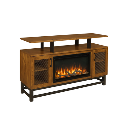 Hoosier Timbercraft Foundry Brown Maple Fireplace