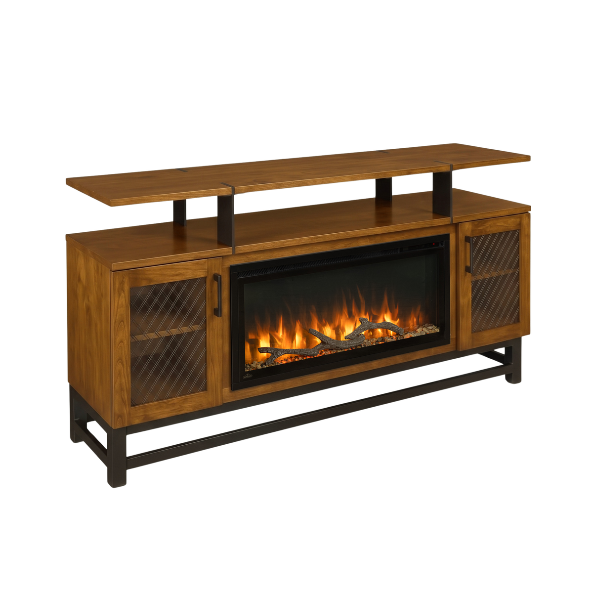 Hoosier Timbercraft Foundry Brown Maple Fireplace