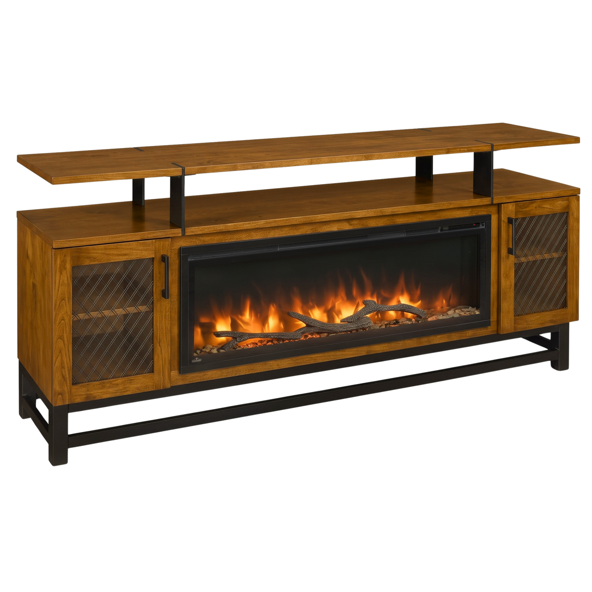 Hoosier Timbercraft Foundry Brown Maple Fireplace