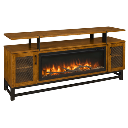 Hoosier Timbercraft Foundry Brown Maple Fireplace