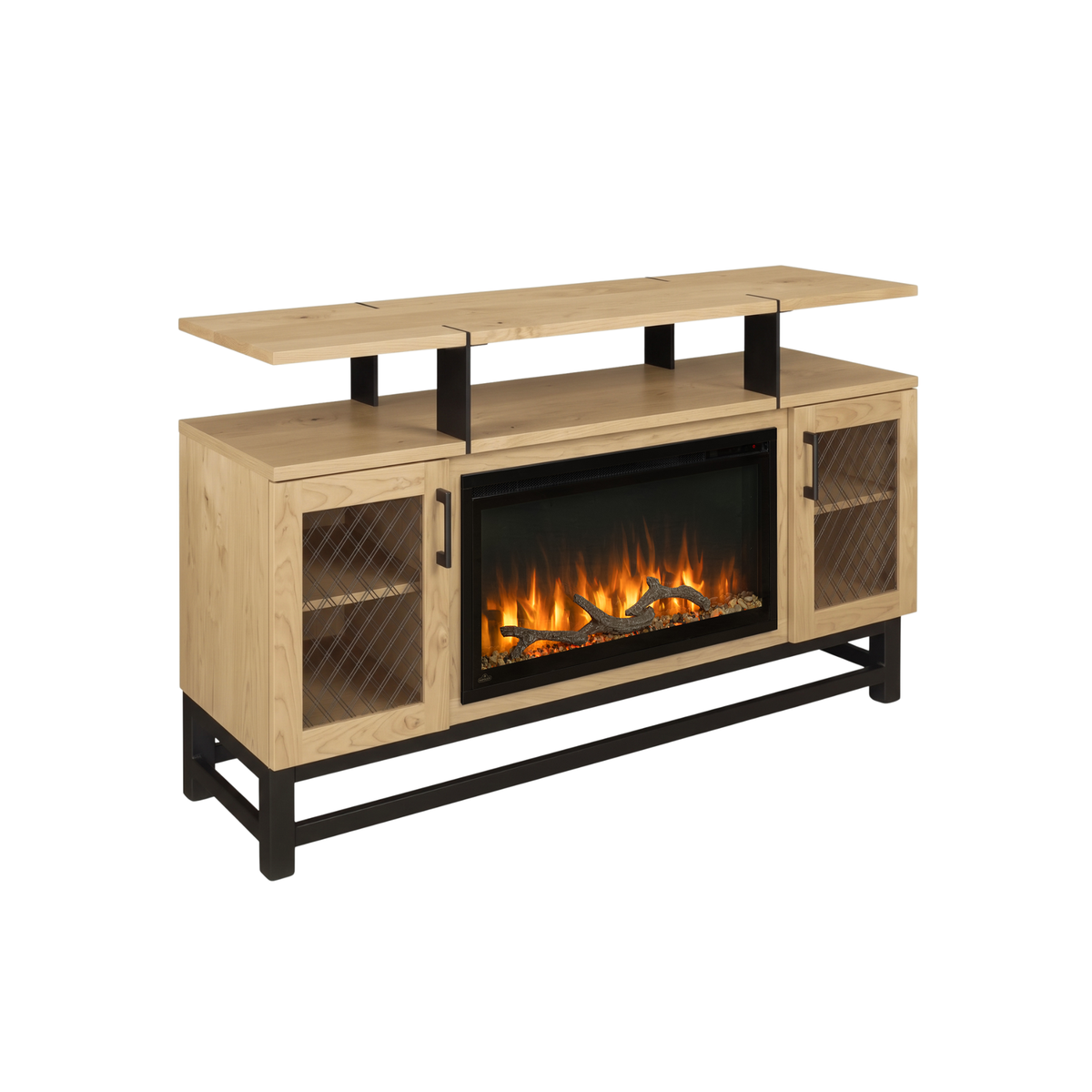Hoosier Timbercraft Foundry Brown Maple Fireplace