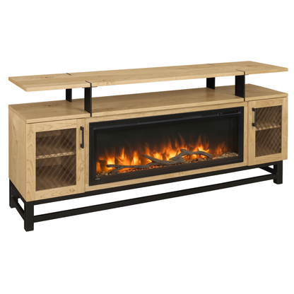 Hoosier Timbercraft Foundry Brown Maple Fireplace