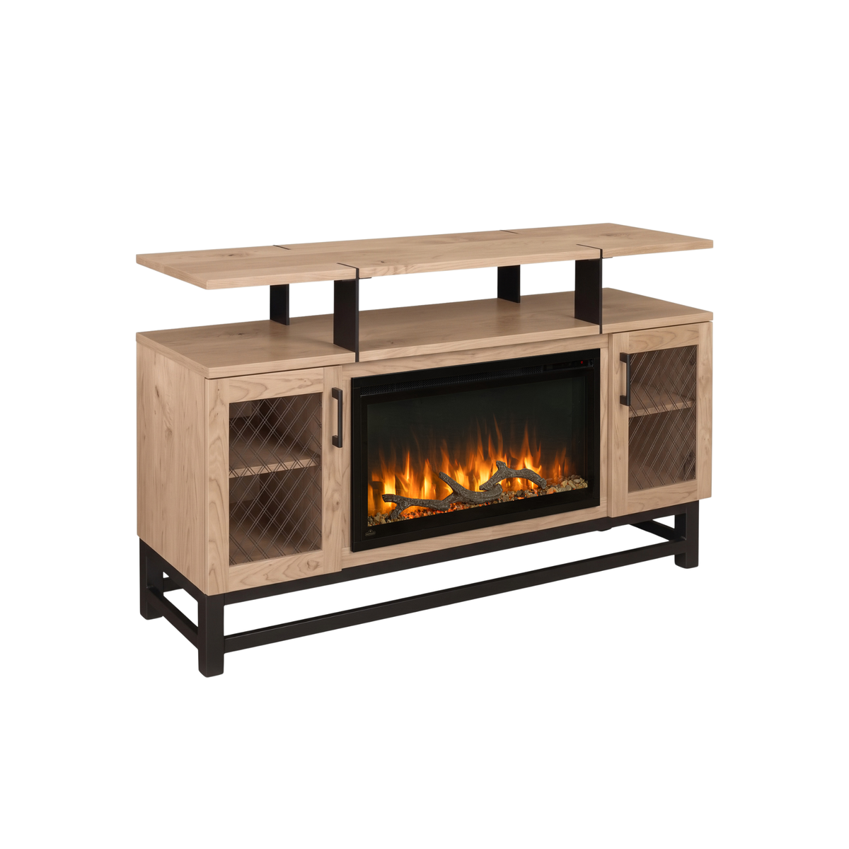 Hoosier Timbercraft Foundry Brown Maple Fireplace