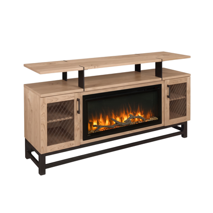 Hoosier Timbercraft Foundry Brown Maple Fireplace
