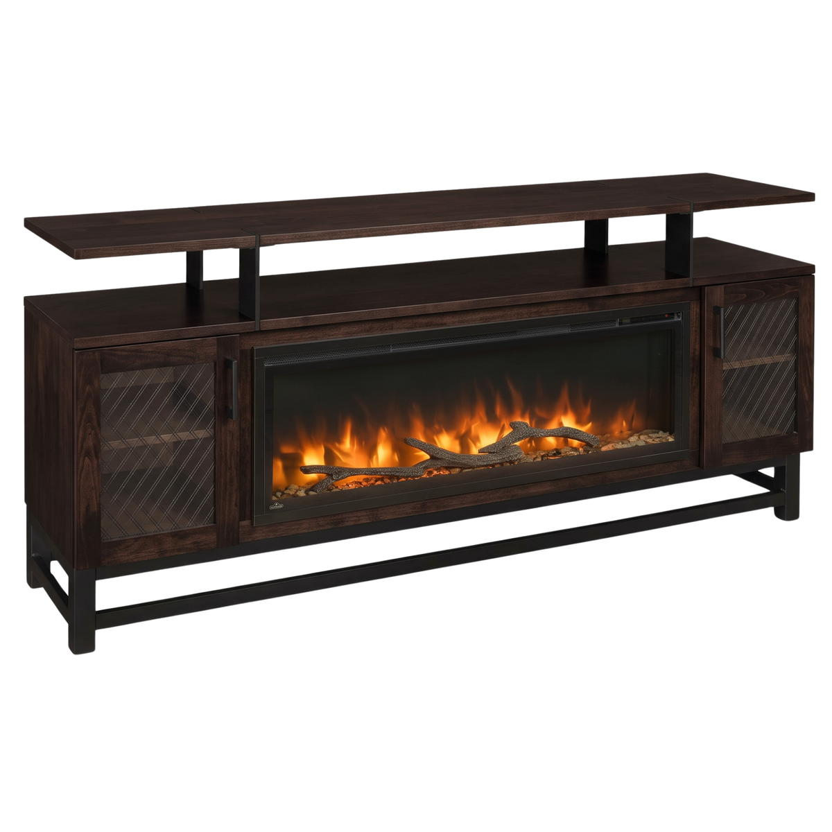 Hoosier Timbercraft Foundry Brown Maple Fireplace