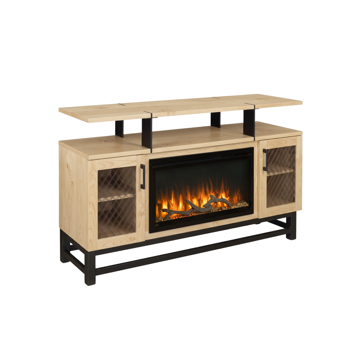 Hoosier Timbercraft Foundry Brown Maple Fireplace