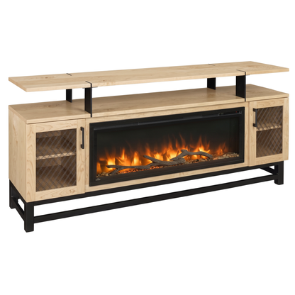 Hoosier Timbercraft Foundry Brown Maple Fireplace