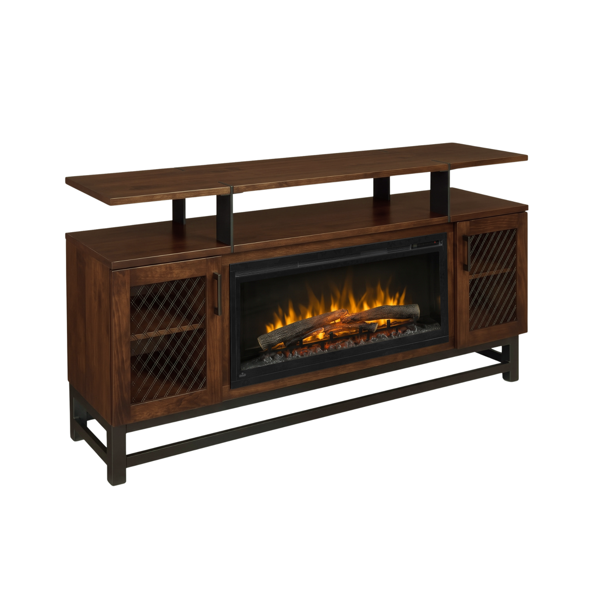 Hoosier Timbercraft Foundry Brown Maple Fireplace