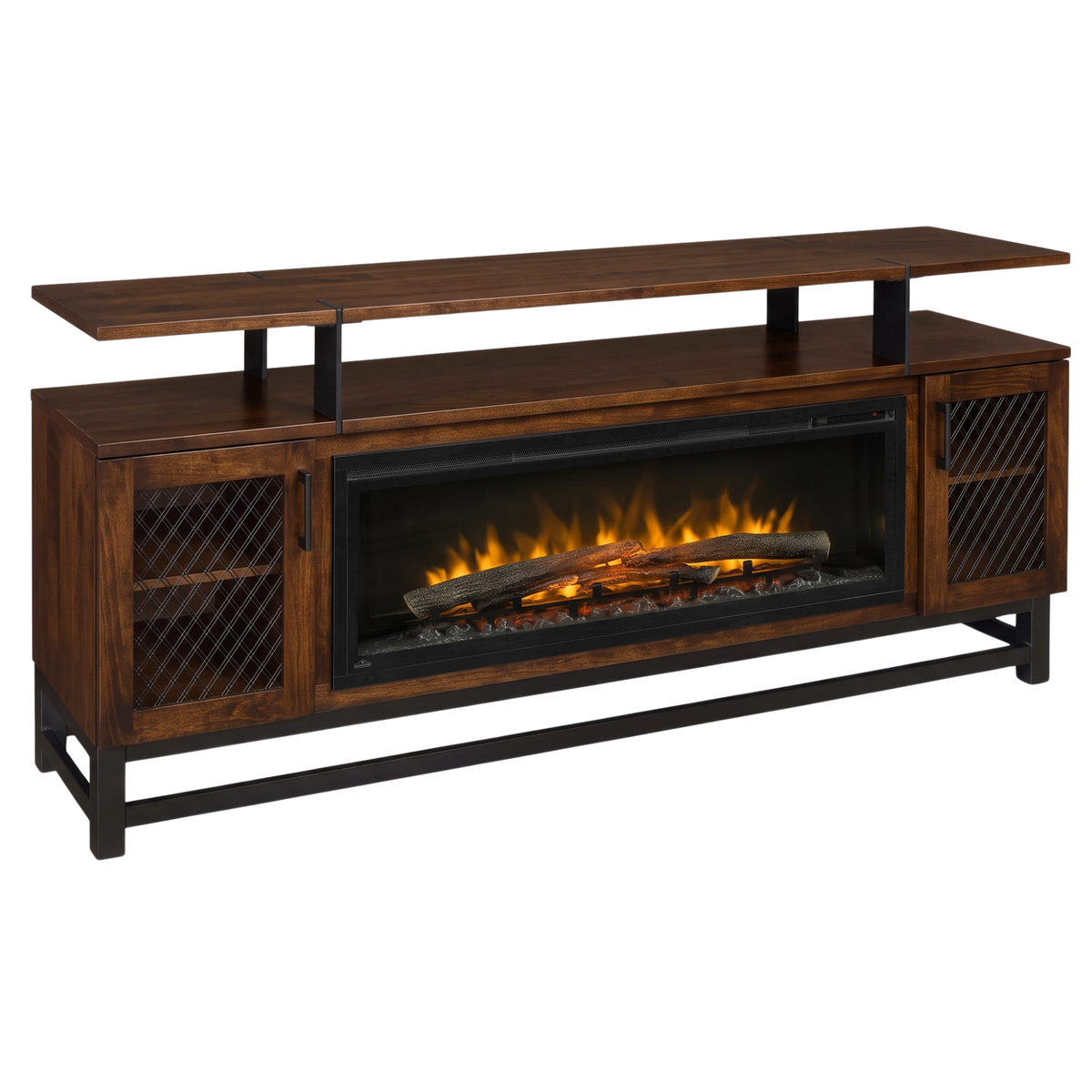 Hoosier Timbercraft Foundry Brown Maple Fireplace