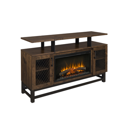 Hoosier Timbercraft Foundry Brown Maple Fireplace
