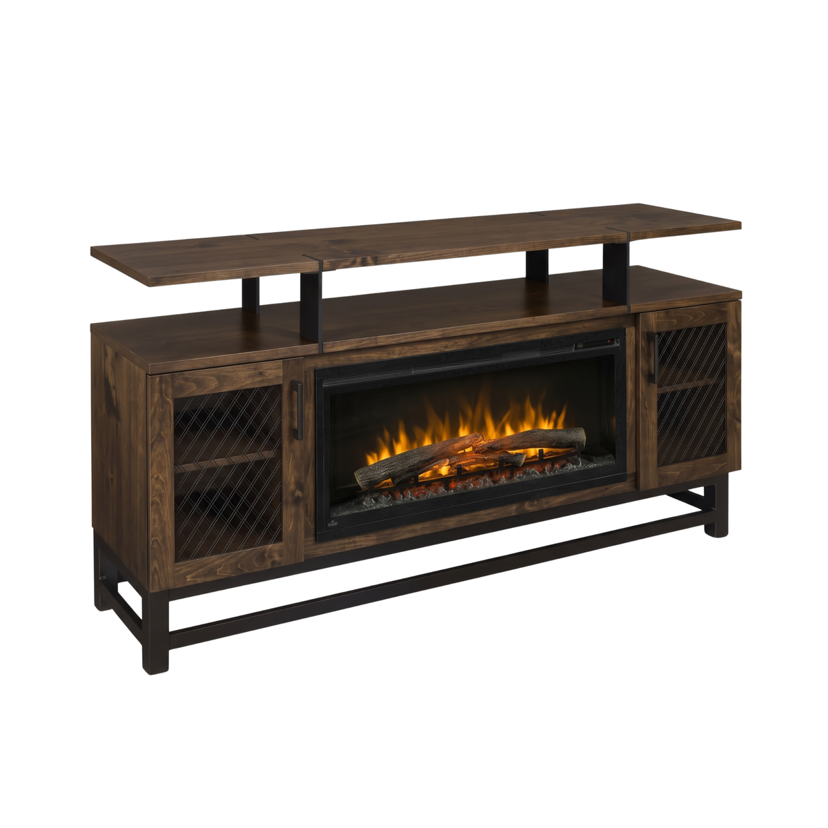 Hoosier Timbercraft Foundry Brown Maple Fireplace