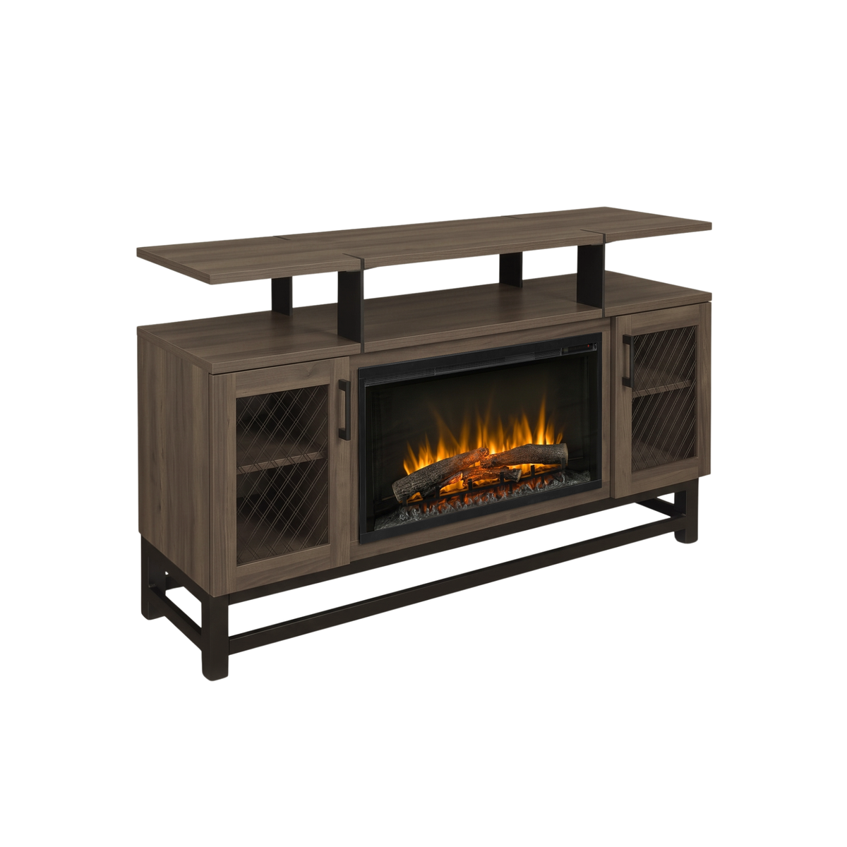 Hoosier Timbercraft Foundry Brown Maple Fireplace
