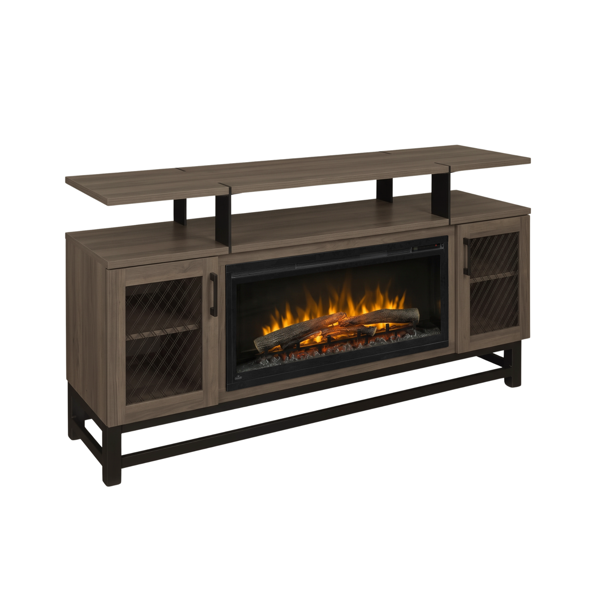 Hoosier Timbercraft Foundry Brown Maple Fireplace