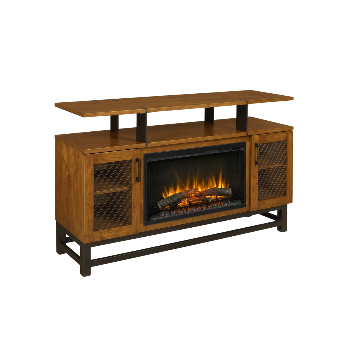 Hoosier Timbercraft Foundry Brown Maple Fireplace