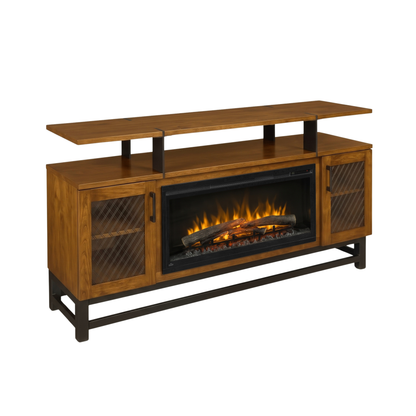Hoosier Timbercraft Foundry Brown Maple Fireplace
