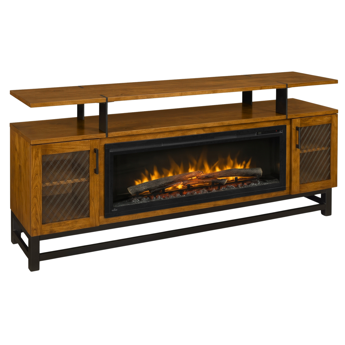 Hoosier Timbercraft Foundry Brown Maple Fireplace