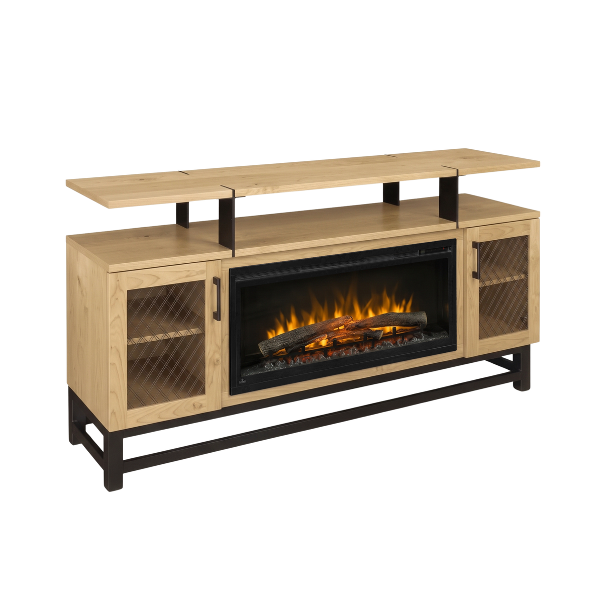 Hoosier Timbercraft Foundry Brown Maple Fireplace