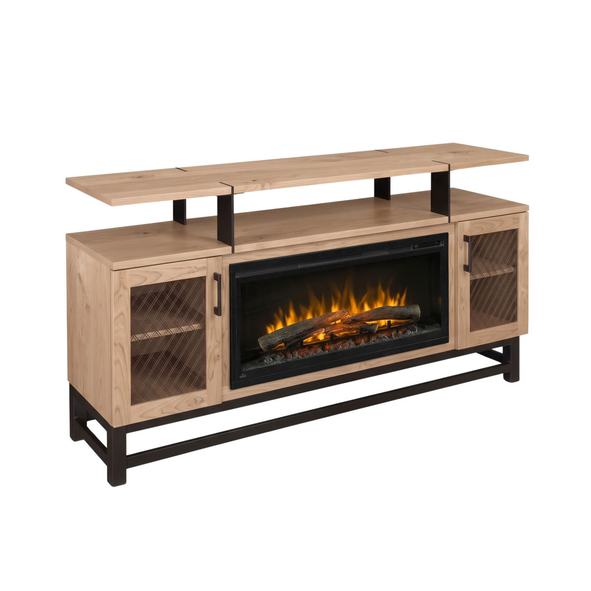 Hoosier Timbercraft Foundry Brown Maple Fireplace