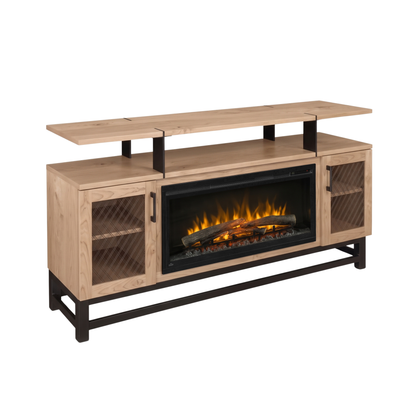 Hoosier Timbercraft Foundry Brown Maple Fireplace