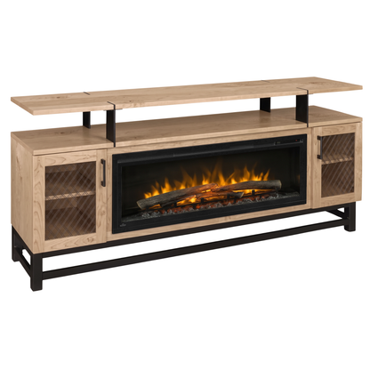 Hoosier Timbercraft Foundry Brown Maple Fireplace