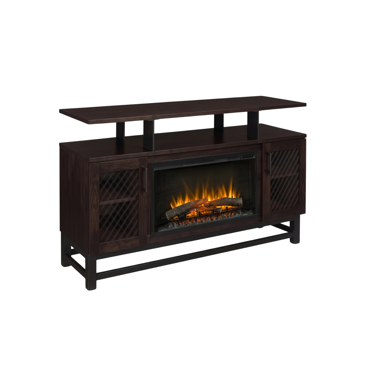 Hoosier Timbercraft Foundry Brown Maple Fireplace