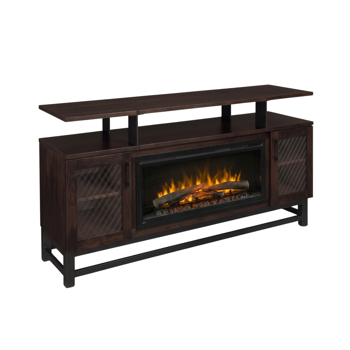 Hoosier Timbercraft Foundry Brown Maple Fireplace