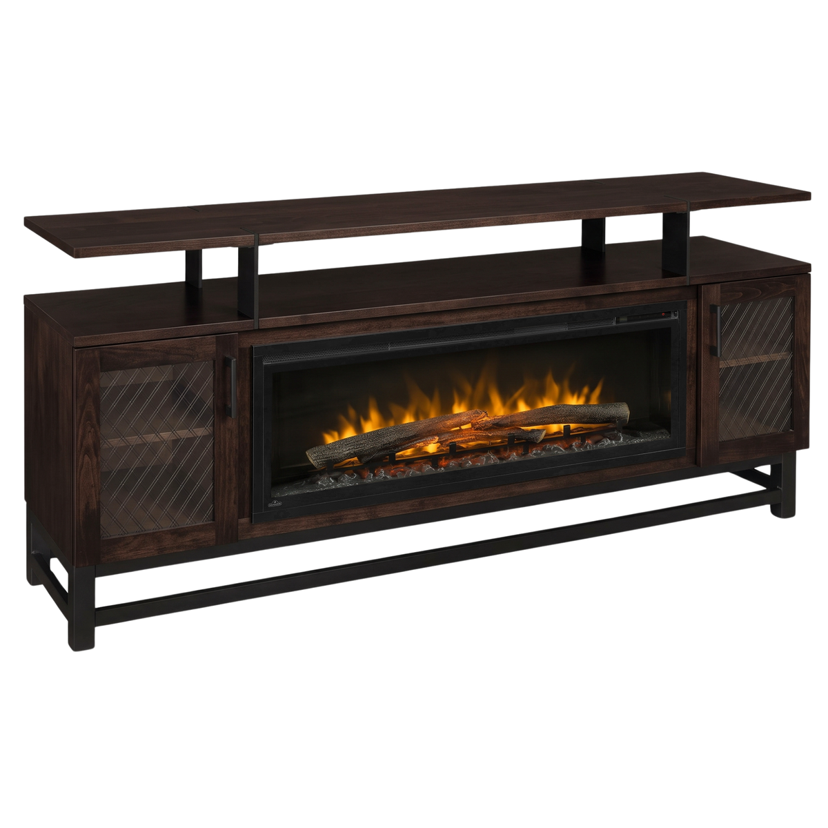 Hoosier Timbercraft Foundry Brown Maple Fireplace