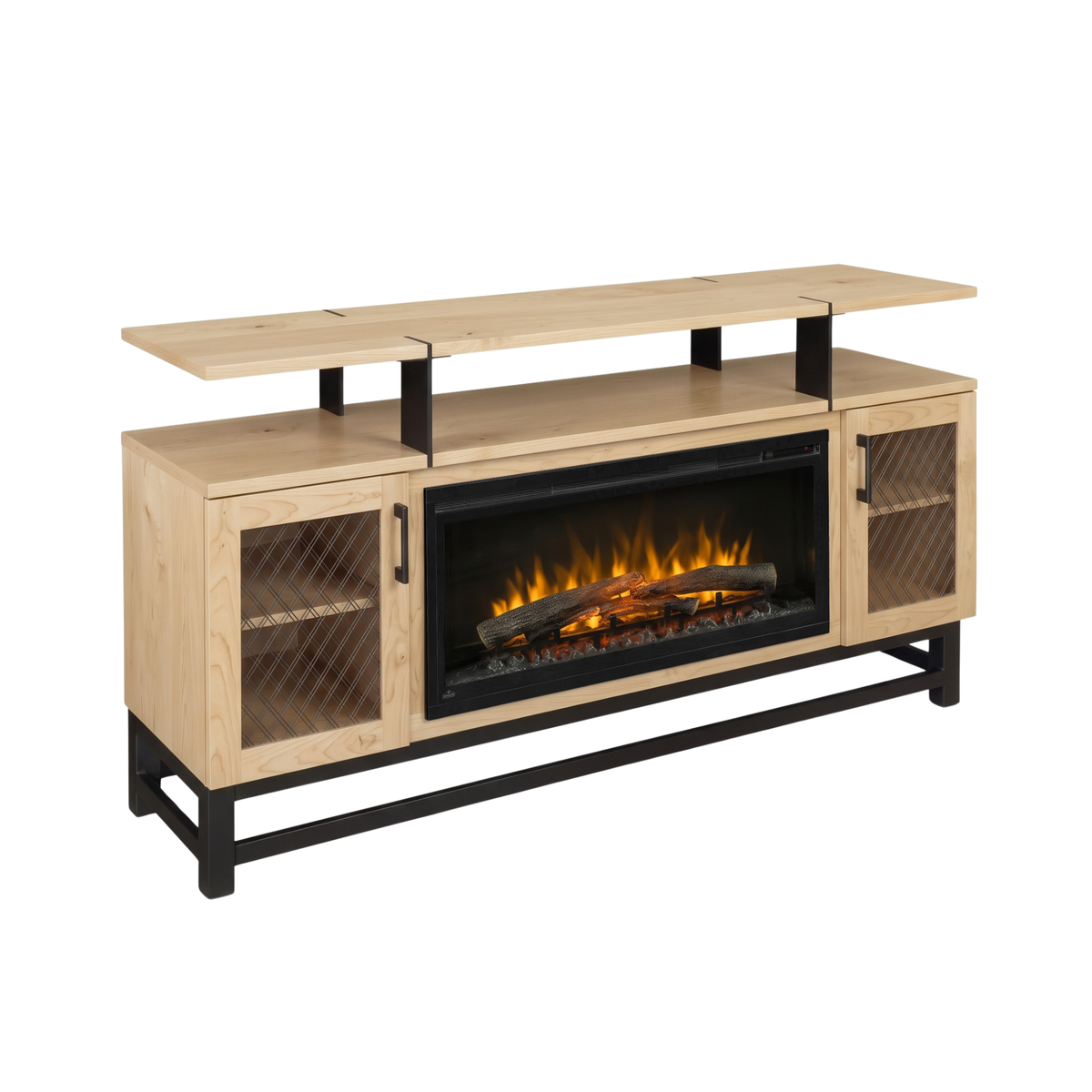 Hoosier Timbercraft Foundry Brown Maple Fireplace