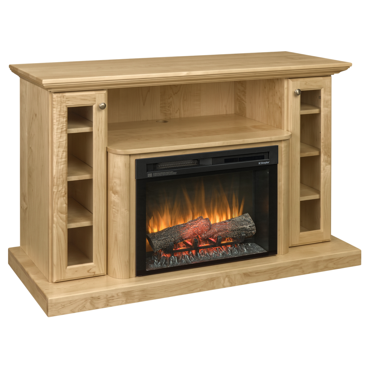 Hoosier Timbercraft Hartford Brown Maple Fireplace