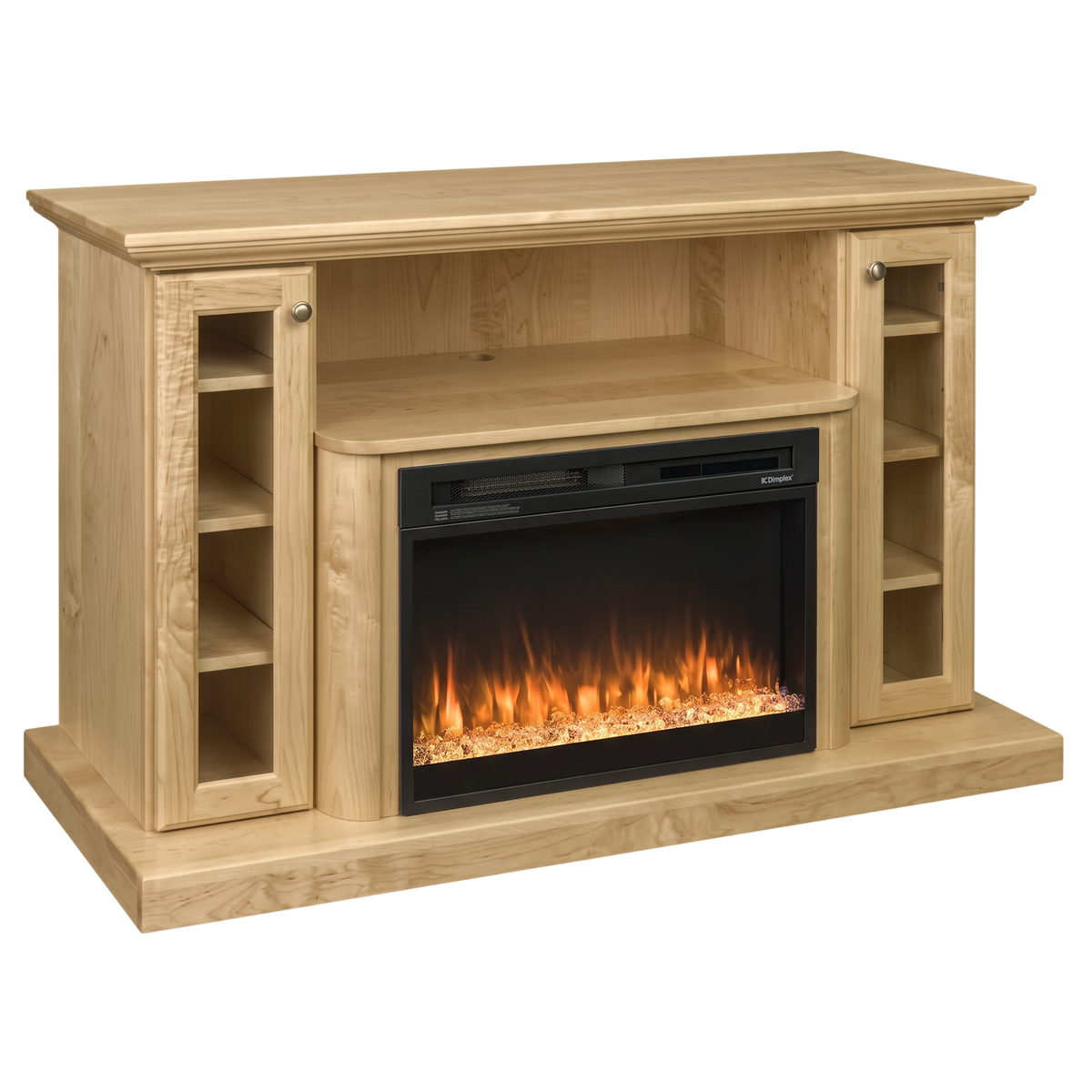 Hoosier Timbercraft Hartford Brown Maple Fireplace