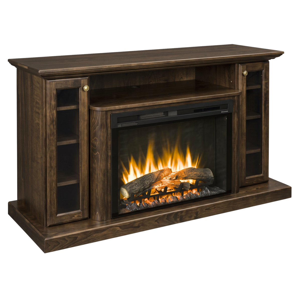 Hoosier Timbercraft Hartford Brown Maple Fireplace