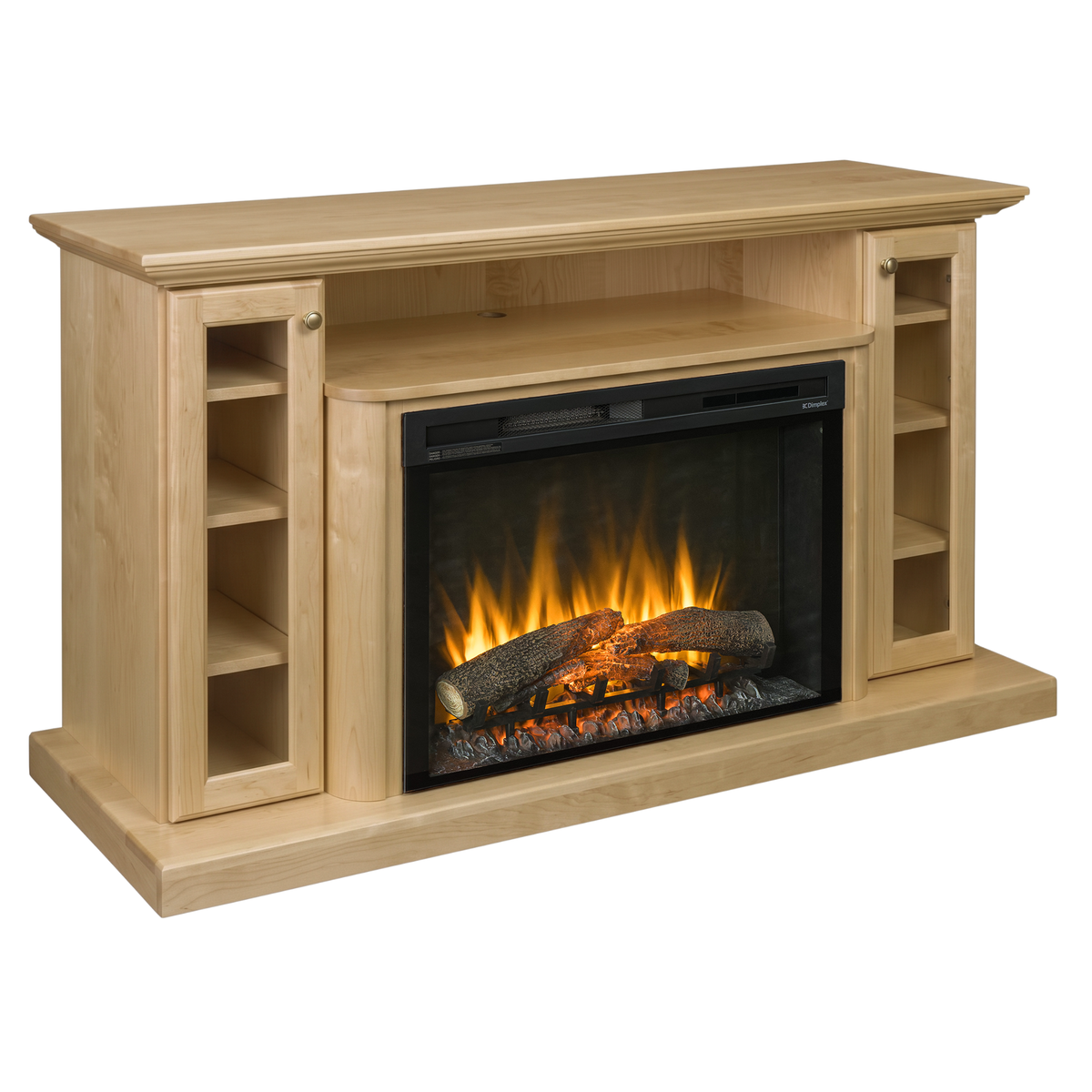 Hoosier Timbercraft Hartford Brown Maple Fireplace