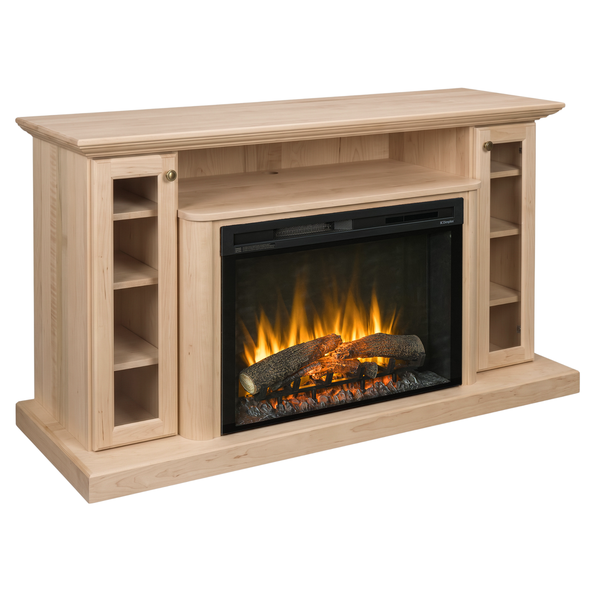 Hoosier Timbercraft Hartford Brown Maple Fireplace