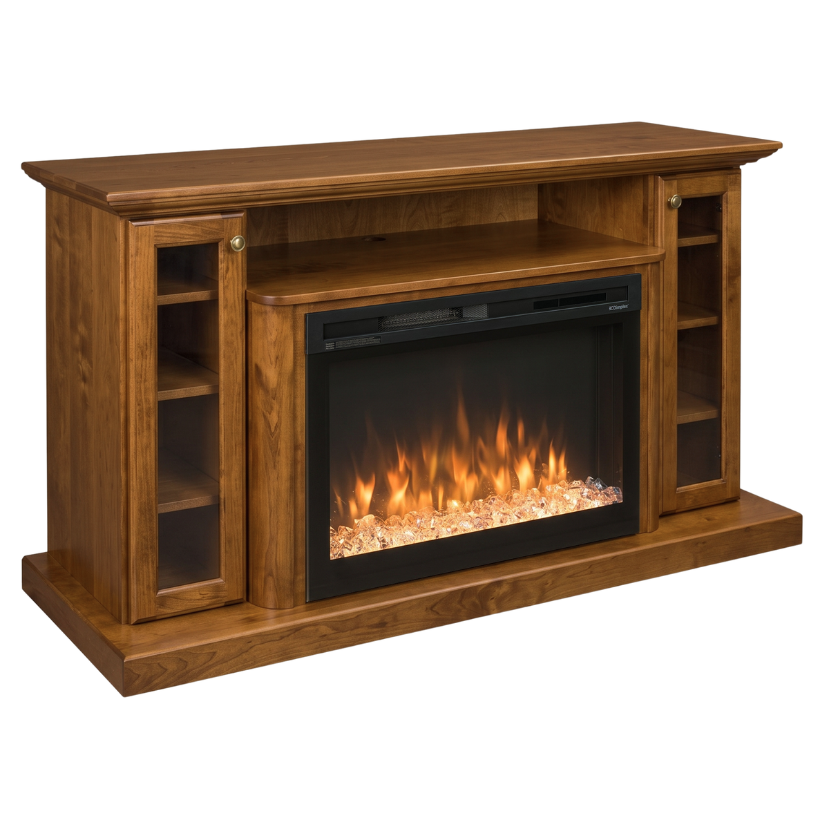 Hoosier Timbercraft Hartford Brown Maple Fireplace