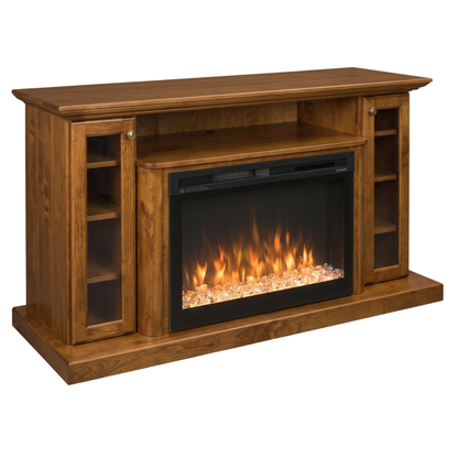 Hoosier Timbercraft Hartford Brown Maple Fireplace
