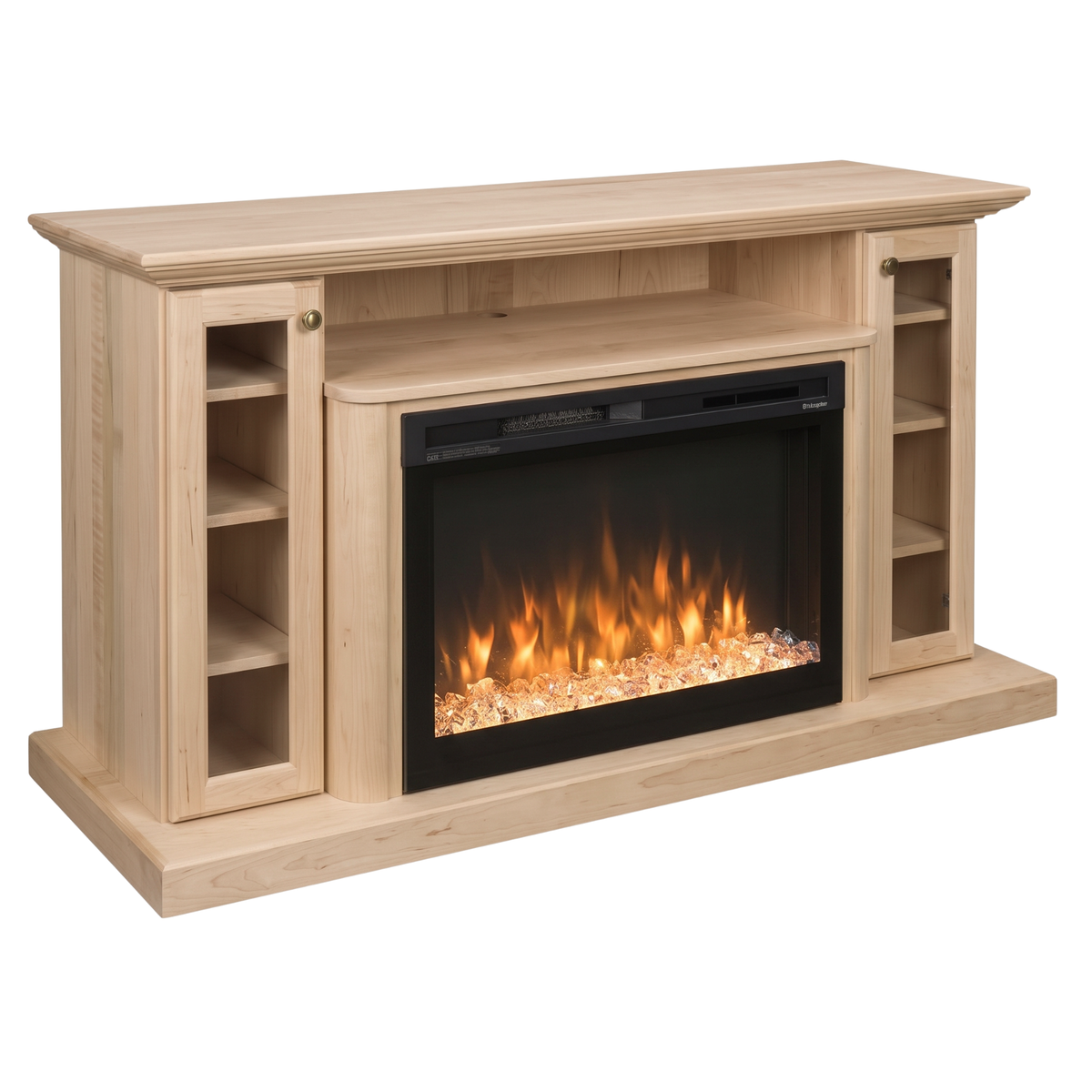 Hoosier Timbercraft Hartford Brown Maple Fireplace
