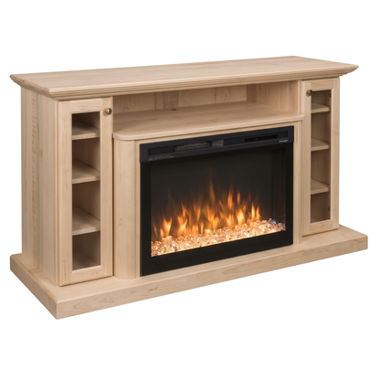 Hoosier Timbercraft Hartford Brown Maple Fireplace