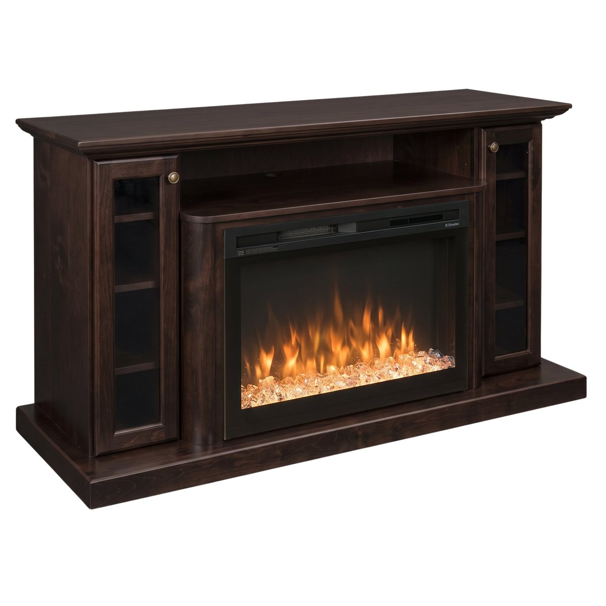 Hoosier Timbercraft Hartford Brown Maple Fireplace