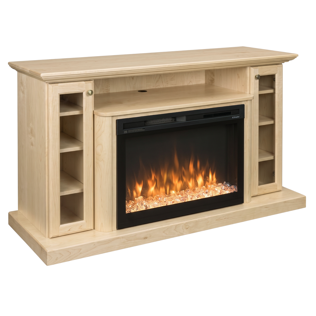 Hoosier Timbercraft Hartford Brown Maple Fireplace