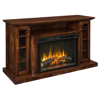 Hoosier Timbercraft Hartford Brown Maple Fireplace