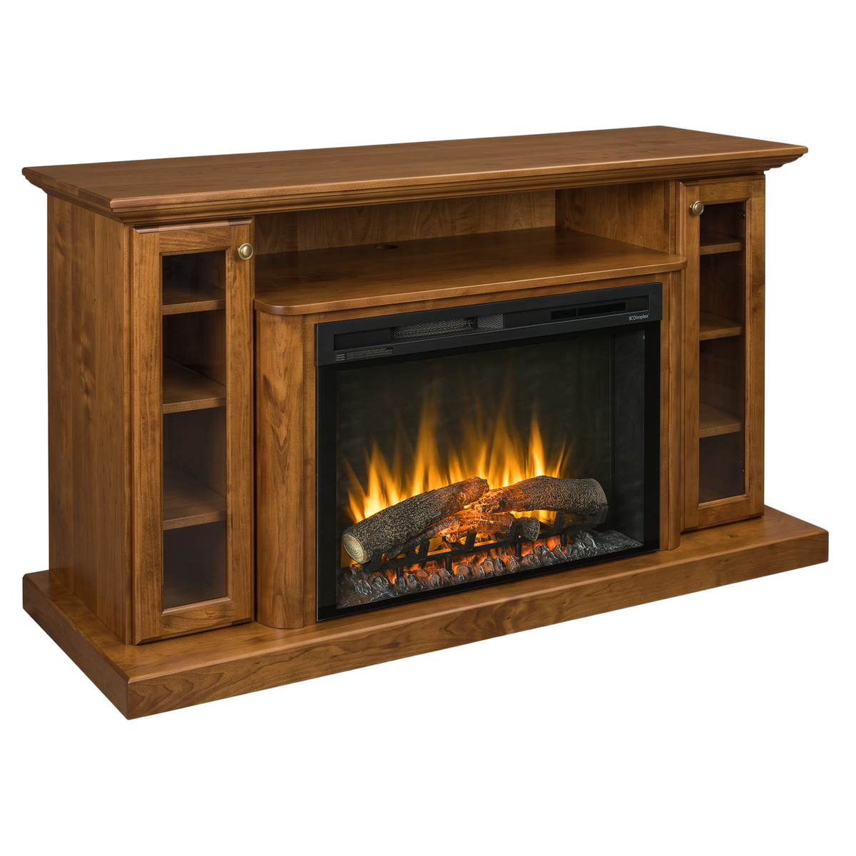 Hoosier Timbercraft Hartford Brown Maple Fireplace