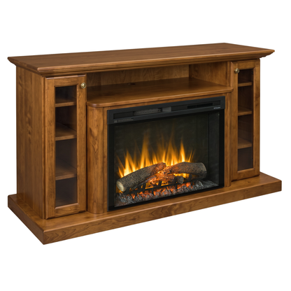 Hoosier Timbercraft Hartford Brown Maple Fireplace