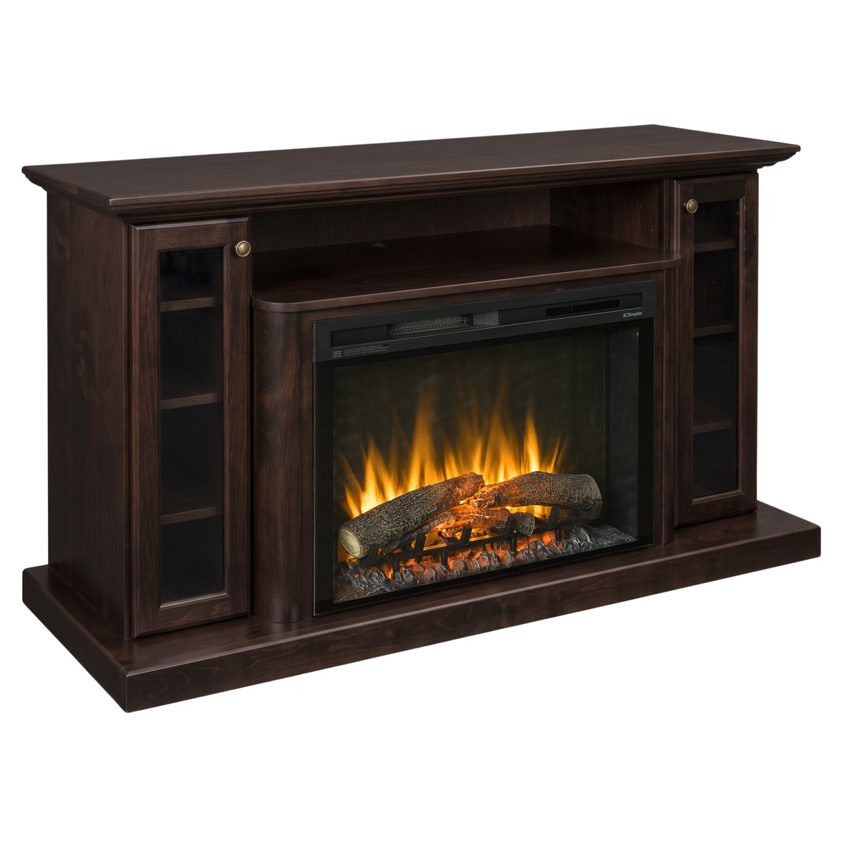 Hoosier Timbercraft Hartford Brown Maple Fireplace