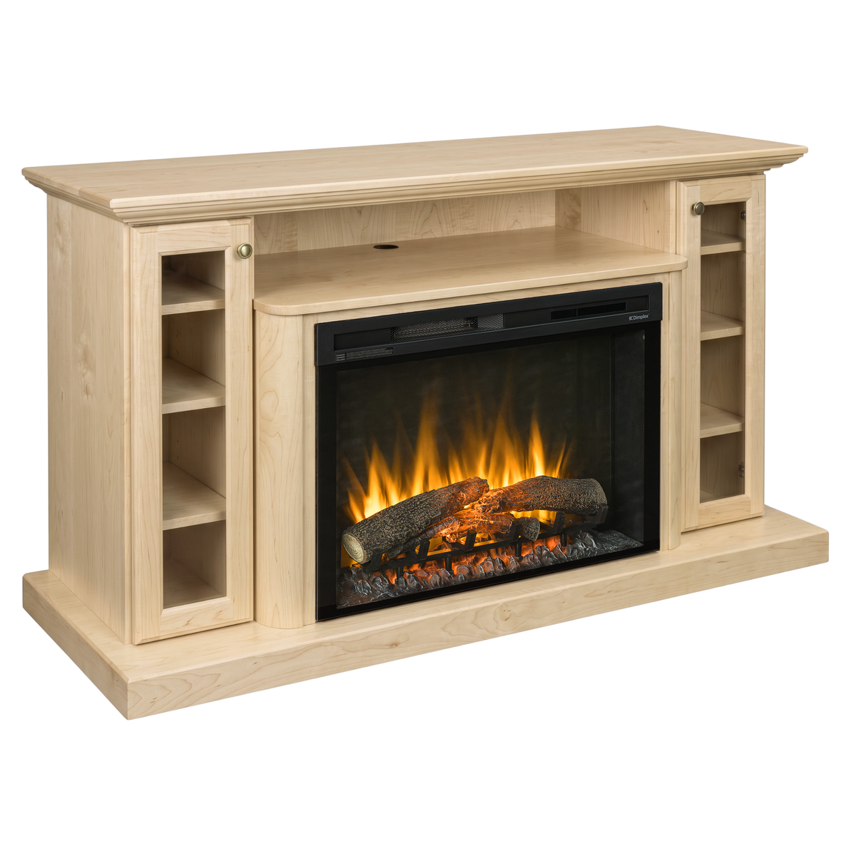 Hoosier Timbercraft Hartford Brown Maple Fireplace