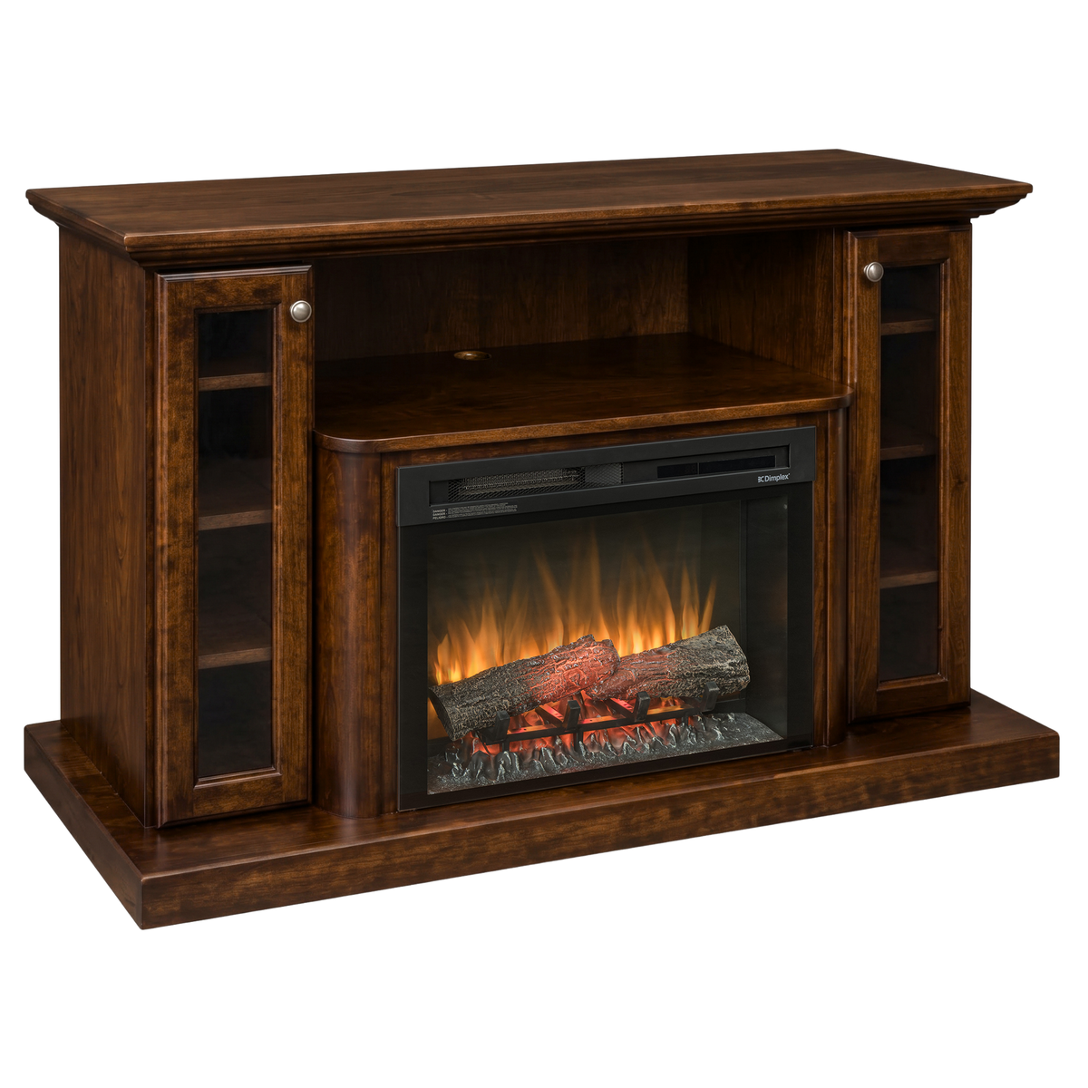 Hoosier Timbercraft Hartford Brown Maple Fireplace